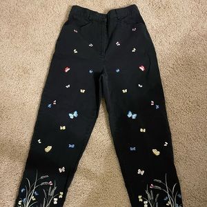 vintage talbots butterfly pants!
